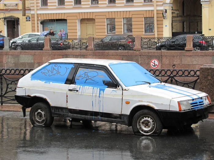 St. Petersburg charm - My, The photo, Car, Paints, Saint Petersburg, River