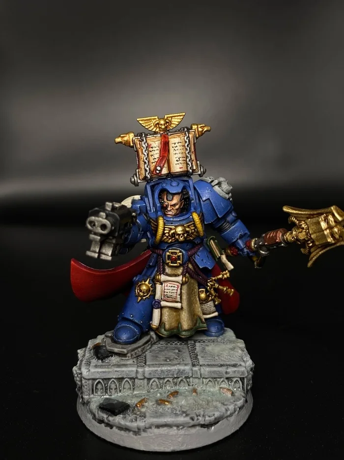 Blood Raven Librarian in Terminator Armor - My, Miniature, Warhammer 40k, Desktop wargame, Longpost