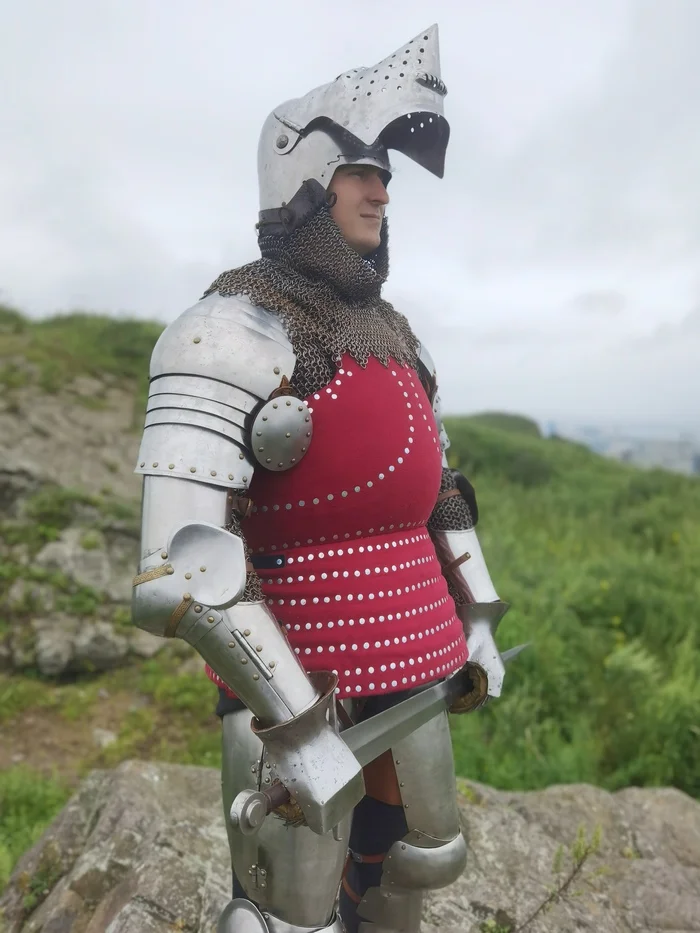 Brigandines with bibs - My, Role-playing games, Knights, Cosplay, Historical reconstruction, Reconstruction, Reconstructors, Middle Ages, Longpost, The photo