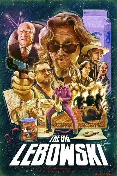 On August 21, 1998, the premiere of the Coen brothers' cult film The Big Lebowski took place. - Hollywood, Jeff Bridges, The Big Lebowski, The Cohen Brothers, John Goodman, Actors and actresses, Movies, Video, Youtube, Longpost