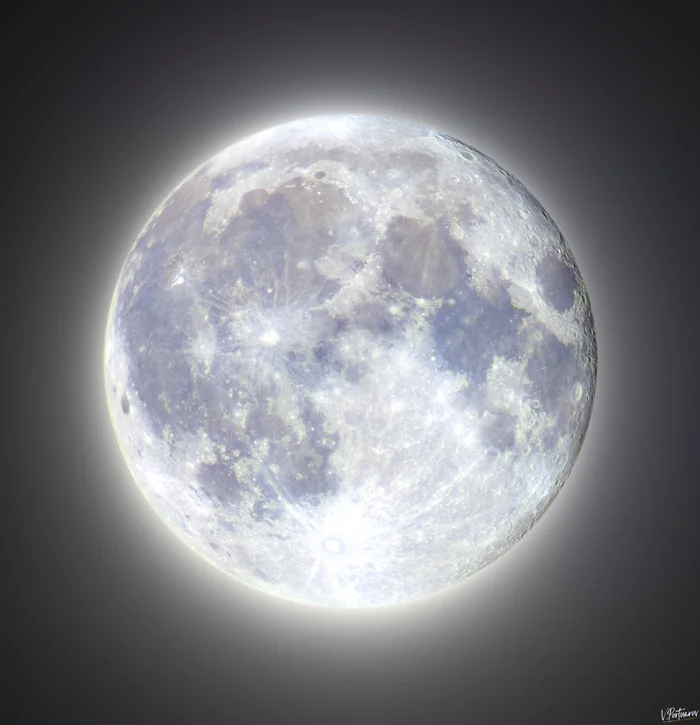 Yesterday's moon - My, The photo, Nature, Sky, Night, Astrophoto, moon, Telescope, Night shooting, Astronomy, HDR, Canon 5DM2