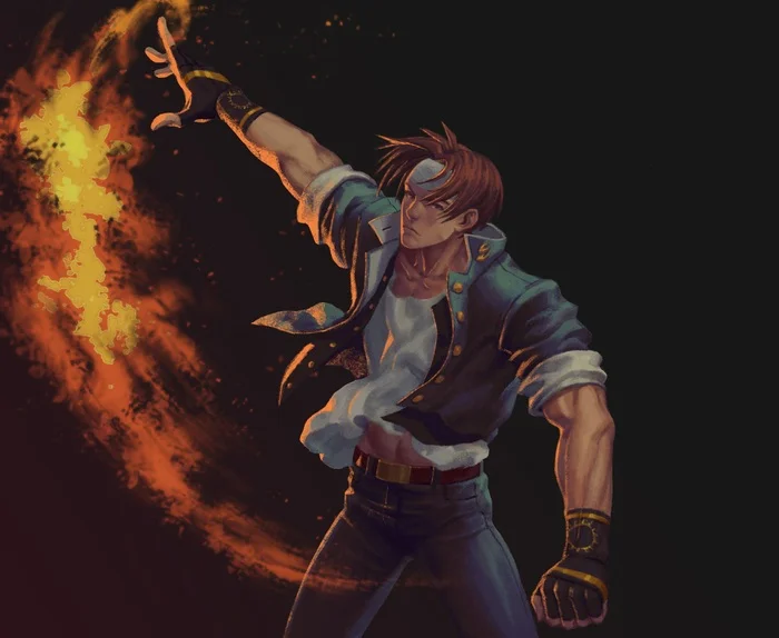 Kyo Kusangai - Автор bingoman - Арт, The King of Fighters, Game Art