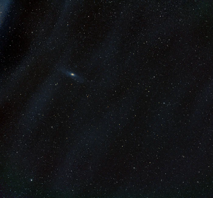 Andromeda and the supermoon - My, Astrophoto, Milky Way, Starry sky, moon, Andromeda, Stars, Galaxy, Night shooting, Astronomy, Super moon, Longpost