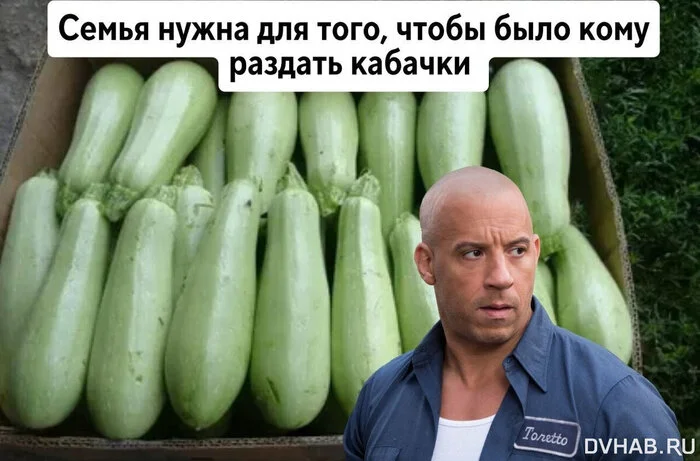 Family - Family, Zucchini, Picture with text