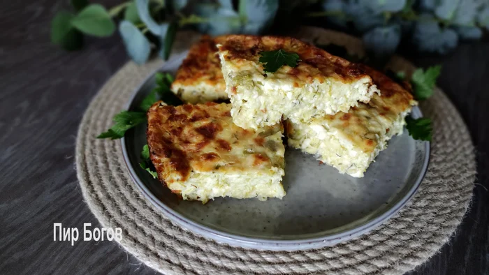 Zucchini casserole with cottage cheese and cheese - My, Recipe, Ingredients, Serving dishes, Casserole, Zucchini, Cottage cheese, Cheese, Dinner, Dinner, Longpost, Food, Preparation