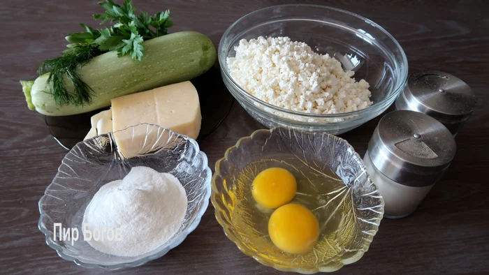 Запеканка из кабачков с творогом и сыром Рецепт, Ингредиенты, Подача блюд, Запеканка, Кабачок, Творог, Сыр, Ужин, Обед, Длиннопост, Еда, Приготовление