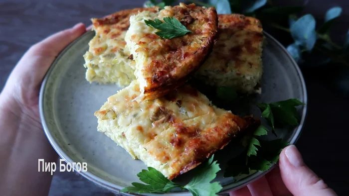 Запеканка из кабачков с творогом и сыром Рецепт, Ингредиенты, Подача блюд, Запеканка, Кабачок, Творог, Сыр, Ужин, Обед, Длиннопост, Еда, Приготовление
