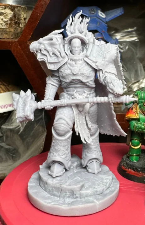 3D print of Primarch Vulcan Warhammer 4000 - My, 3D печать, 3D, Modeling, Warhammer 40k, Warhammer, Primarchs, Volcano, Longpost