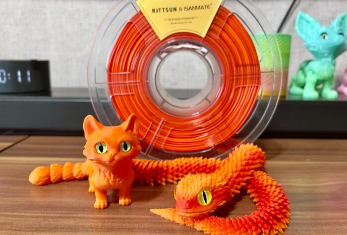 RITTSUN PLA+ Gradient Filament Review - My, Chinese goods, 3D печать, 3D printer, Filament, Pla, Longpost, Advertising