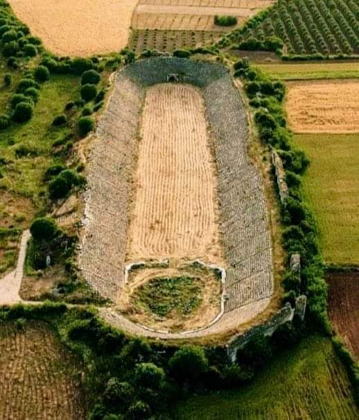 Antique stadium in the ancient Greek city of Aphrodisias, Turkiye - Archeology, Antiquity, Ancient Greece, Ancient Rome, Stadium, Turkey