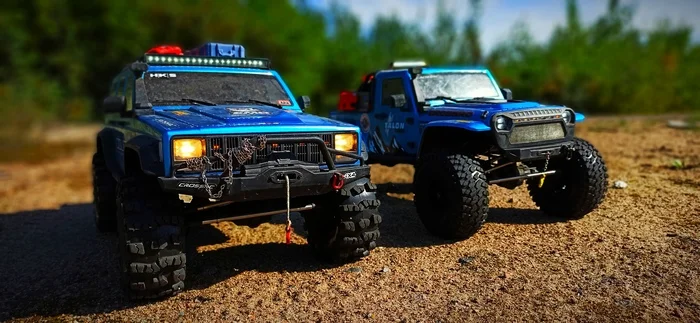 RC Jeep model's Rubicon & Cherokee 4x4 offroad - Моё, Радиоуправляемые модели, Фотография, Игрушки, Хобби, Лето, Длиннопост