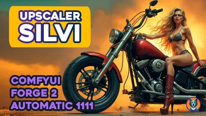 Upscaler Silvi Automatic1111 & ComfyUI - My, Youtube, Stable diffusion, Digital, Computer graphics, Artificial Intelligence, Rutube, Upscale, Photo restoration, Recovery, Forge, Video