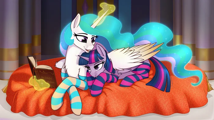 There are always only two of them - My little pony, Twilight sparkle, Princess celestia, MLP Socks