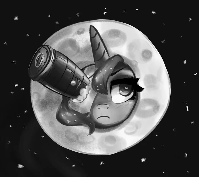 To the moon! - My little pony, Princess luna, MLP crossover