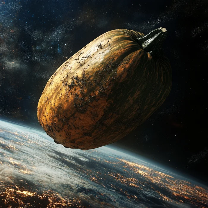 The planet is in danger - My, Zucchini, Humor, Space, Photoshop