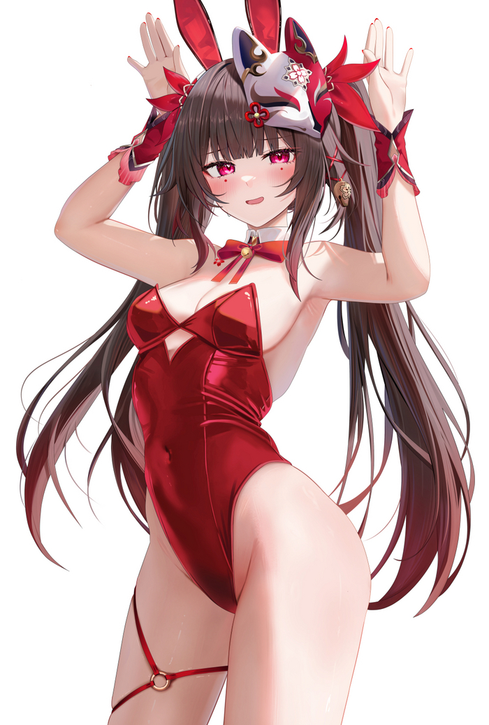 Sparkle Anime Art, Honkai: Star Rail, Sparkle (Honkai: Star Rail), Ru zhai, Bunnysuit
