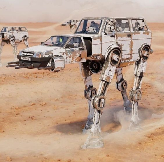 ShagoLada - Auto, Humor, Star Wars, Lada, At-At