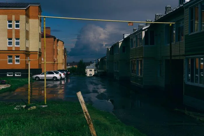 Photos after the rain - My, The photo, Tatarstan, Fujifilm, Landscape, After the rain, Sky, Clouds, Asphalt