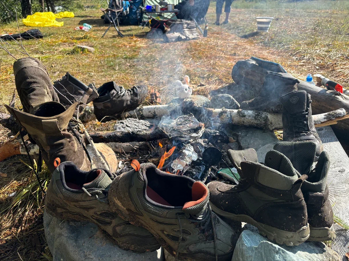 Промокшая обувь нас не остановит