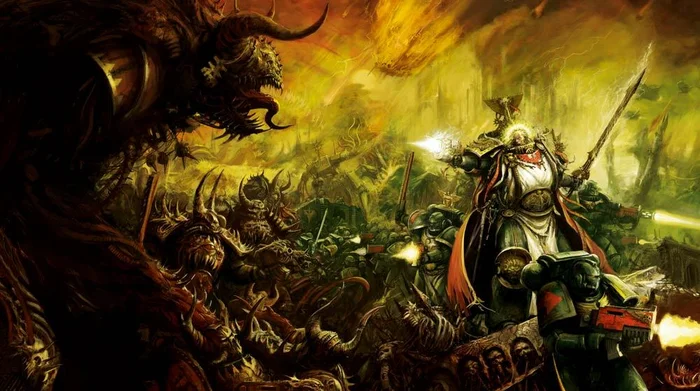 WarHammer40k. Dark Angels - My, Warhammer 40k, Warhammer, Weapon, Board games, Books, Future, Fantasy, Dark fantasy