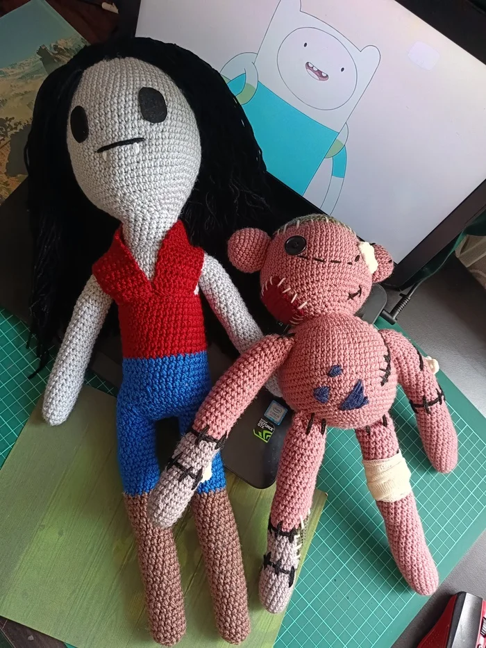 Marceline - My, Knitting, Presents, Adventure Time, Cake - Adventure Time, Vampires, Vampire Hunt, Supernatural, Longpost, Amigurumi, Needlework without process