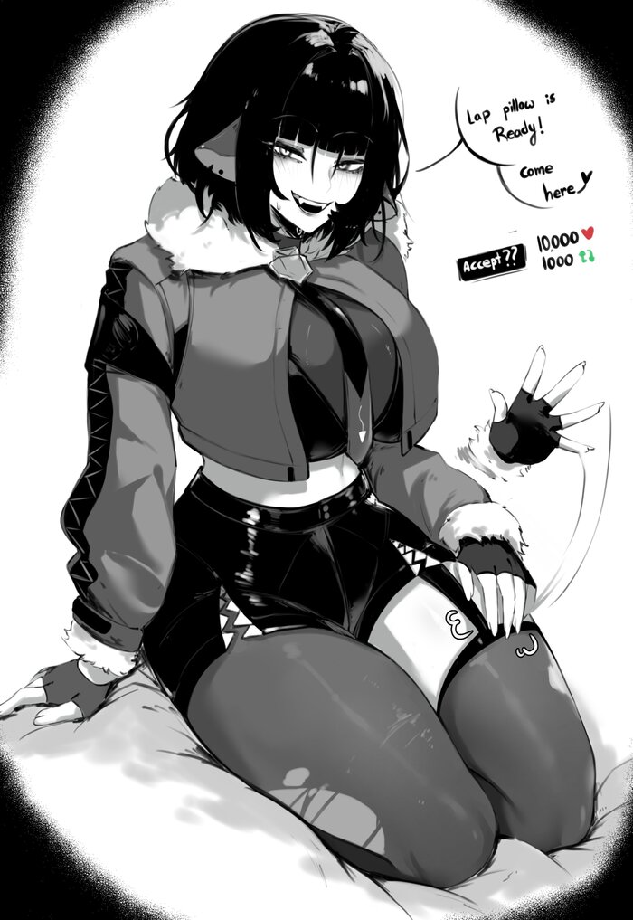  2goldx  Jane Doe Zenless Zone Zero, Jane Doe (zzz), , , , Anime Art, , Zovokia (Masoq), Animal Ears,   
