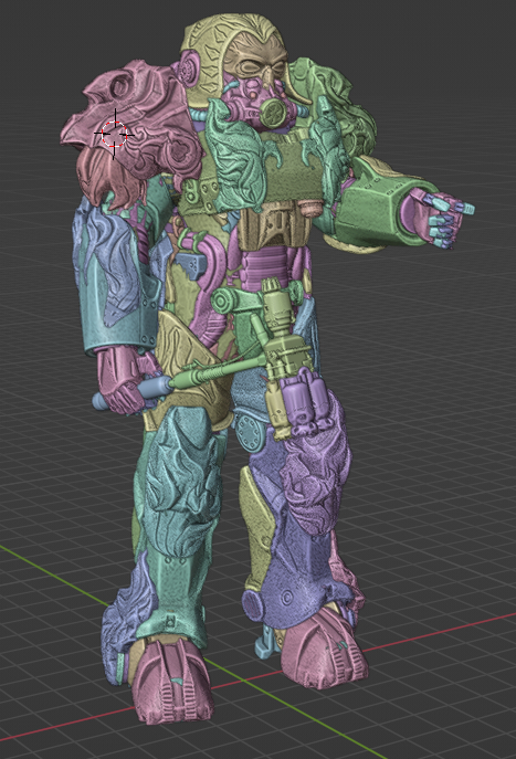 Всадники апокалипсиса - Смерть. Силовая броня - Моё, 3D печать, 3D принтер, Фигурки, 3D моделирование, Fallout, Fallout 76, Силовая броня, Всадники апокалипсиса, Покраска, Длиннопост