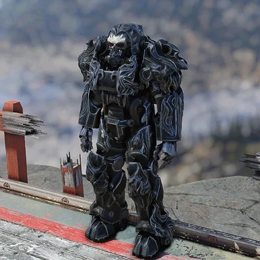 Horsemen of the Apocalypse - Death. Power armor - My, 3D печать, 3D printer, Figurines, 3D modeling, Fallout, Fallout 76, Power armor, Horsemen of the Apocalypse, Painting, Longpost