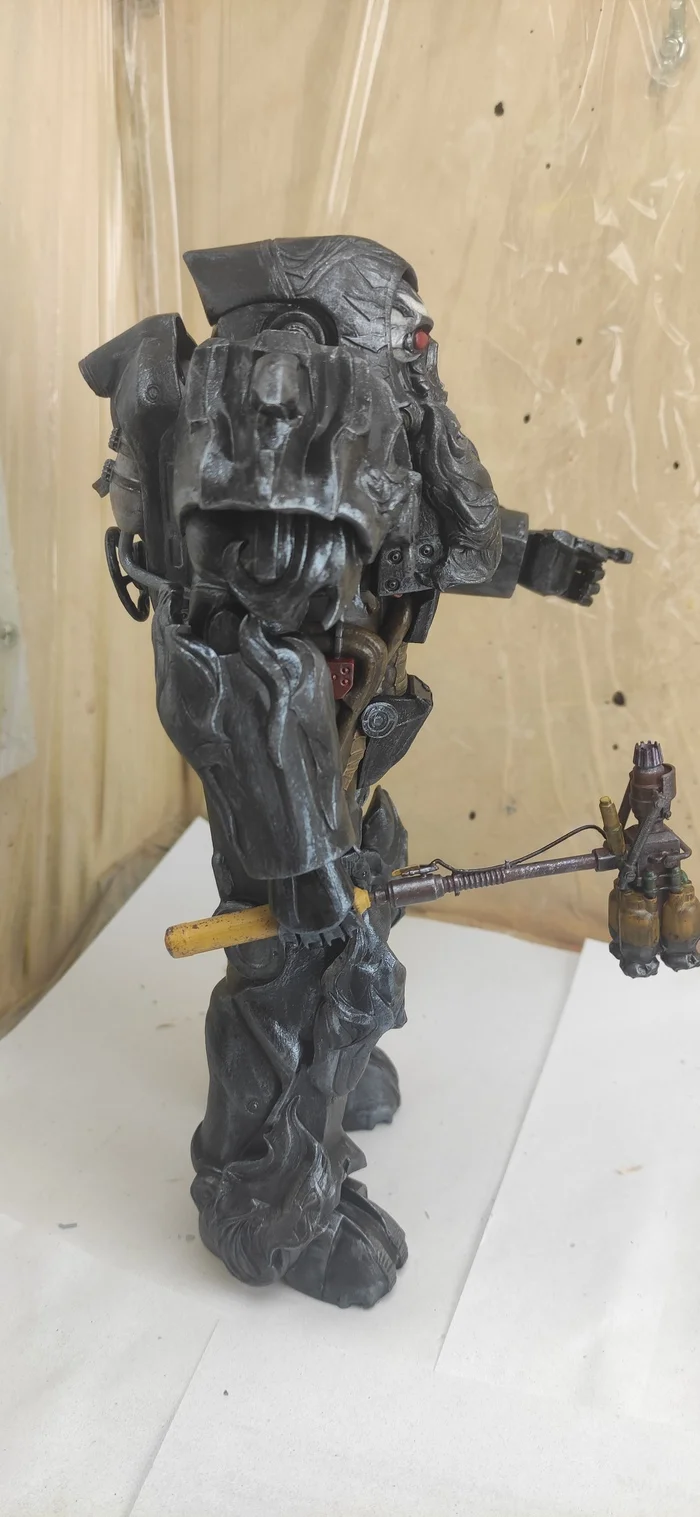 Horsemen of the Apocalypse - Death. Power armor - My, 3D печать, 3D printer, Figurines, 3D modeling, Fallout, Fallout 76, Power armor, Horsemen of the Apocalypse, Painting, Longpost, Series Power Armor Fallout