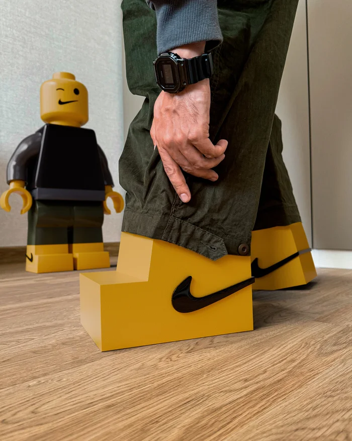 Nike and Lego announced their collaboration yesterday. Today we made this concept - My, Lego, Sneakerhead, Sneakers, Longpost, Nike, The photo