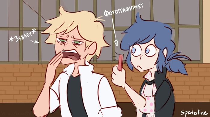   ,     ... ^__^ , ,    -, , Chat Noir, Marinette, Spatziline, 