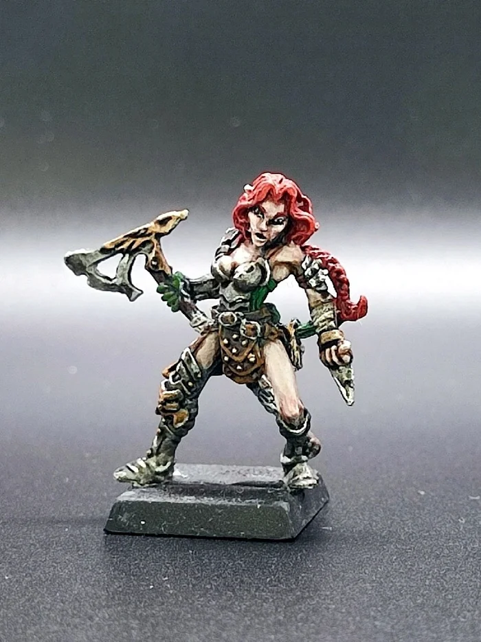 Half-Elf Barbarian - My, Board games, Miniature, Painting miniatures, Dungeons & dragons, RPG, Pathfinder, Tabletop role-playing games, Role-playing games, Our NRI, Longpost