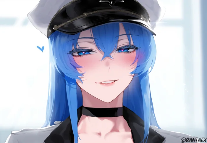 Довольный генерал - Аниме, Anime Art, Esdeath, Akame ga Kill