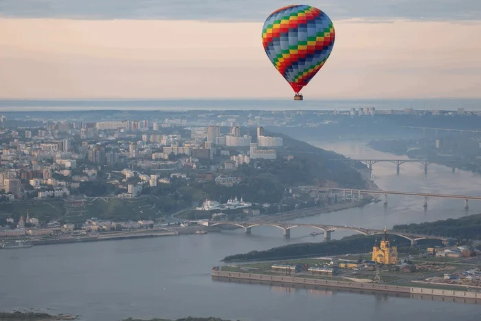Volga Fiesta - My, Aeronautics, Balloon, Nizhny Novgorod, Oka, Nizhny Novgorod Kremlin, The festival, Cities of Russia, Longpost