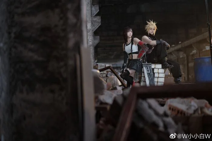 Final Fantasy VII(Remake) | Tifa Lockhart & Cloud Strife - Cosplay, Final fantasy vii, Tifa lockhart, Cloud Strife, Computer games, The photo, Weibo, Longpost