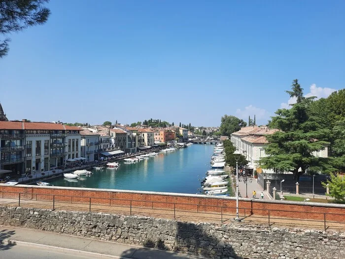 View of the Mincio River - My, Travels, Italy, The photo, River, Landscape