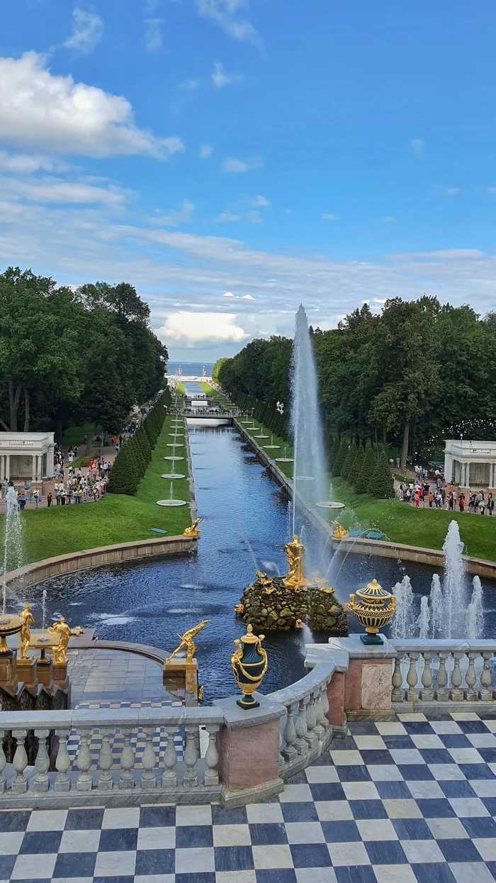 Peterhof, 2024 - My, Peterhof, Mobile photography, Fountain, Longpost