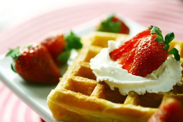 Today is National Waffle Day in the USA. - My, Waffles, Waffle iron, Sweets, USA, Waffle cone, Ice cream, Longpost