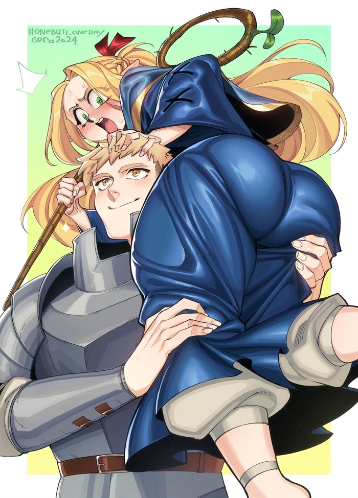    , , Anime Art, Dungeon Meshi, Laios Thorden, Marcille Donato, , ,  (), Gofa