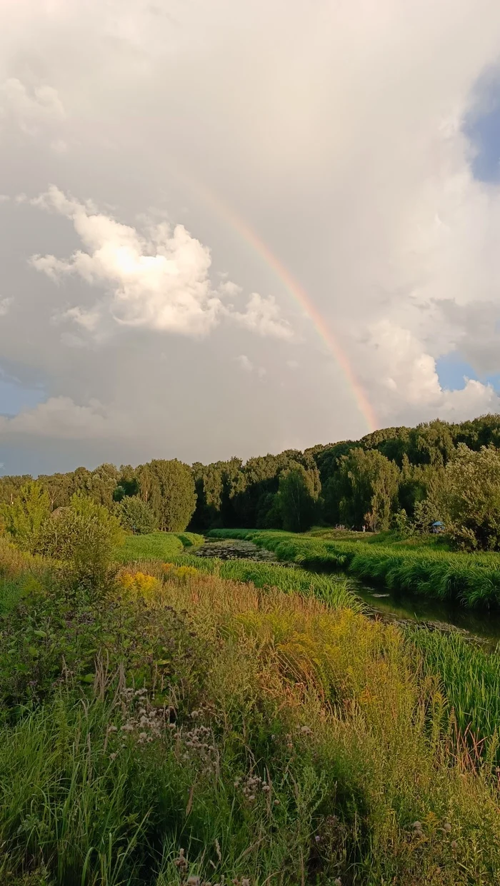 Just a rainbow on Klyazma - My, Rainbow, Klyazma