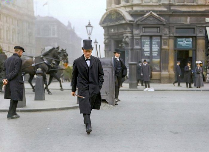 Любопытные фотографии из прошлого Великобритании. 20 раскрашенных фотографий ХХ века. Часть IV Историческое фото, Старое фото, Фотография, Великобритания, 20 век, 19 век, Колоризация, Длиннопост