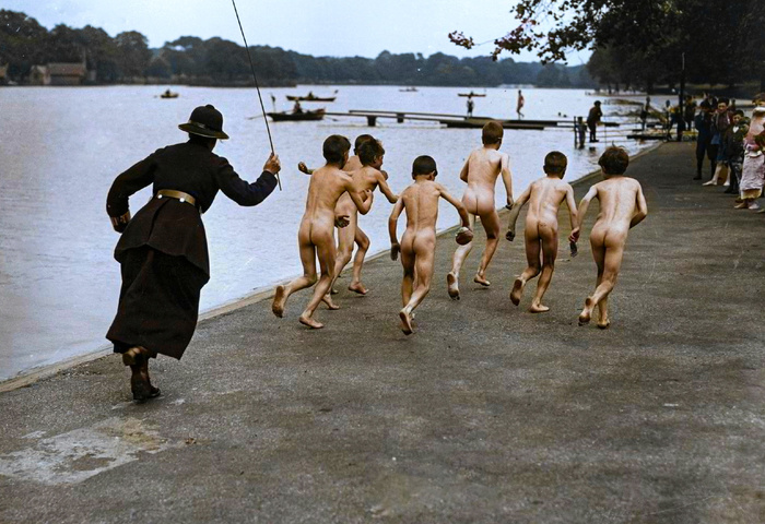 Любопытные фотографии из прошлого Великобритании. 20 раскрашенных фотографий ХХ века. Часть IV Историческое фото, Старое фото, Фотография, Великобритания, 20 век, 19 век, Колоризация, Длиннопост