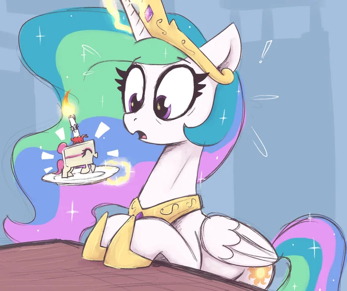 Slight bewilderment - My little pony, PonyArt, Princess celestia, T72b (artist)