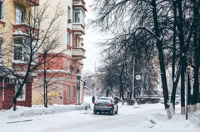 Kemerovo, st. Ordzhonikidze - My, The photo, Town, Street photography, The street, Kemerovo, Winter