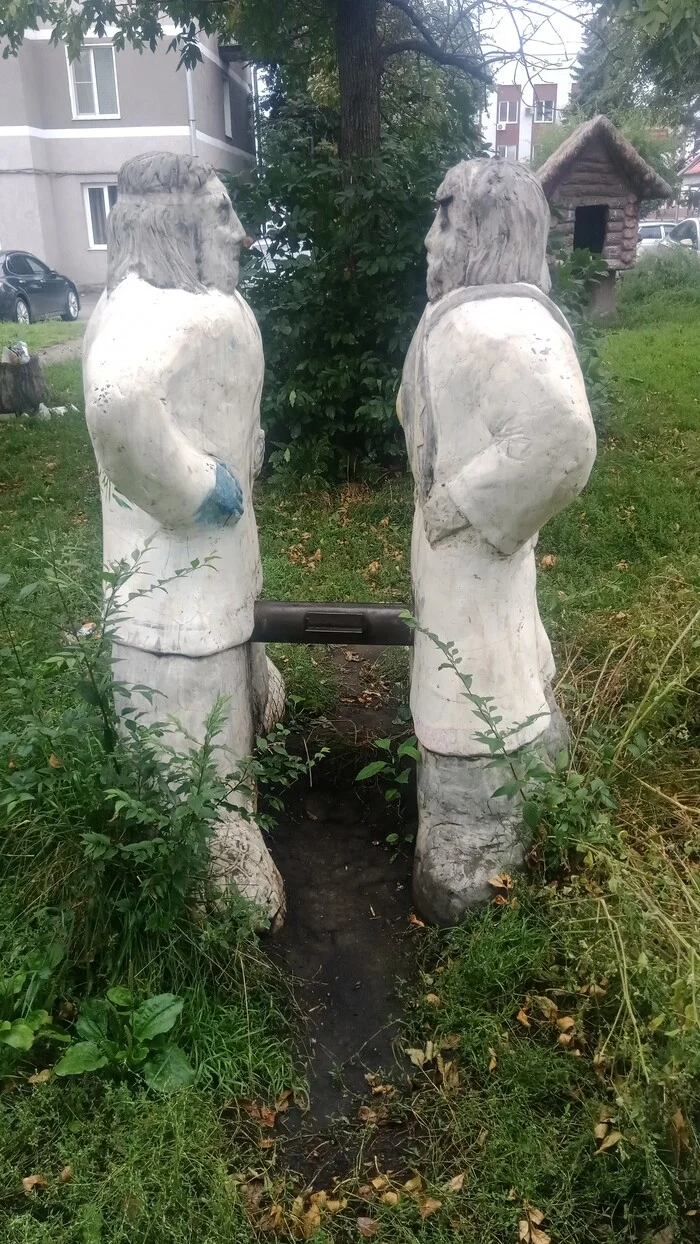 Yard sculpture - My, Yard art, Humor, Longpost