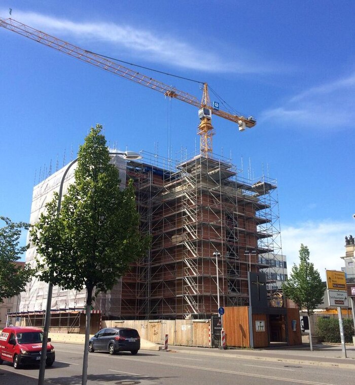 Гарнизонная церковь в Потсдаме, Германия, реконструкция идет в августе 2020 года. Фото: Pointer234, CC0, через Wikimedia Commons.