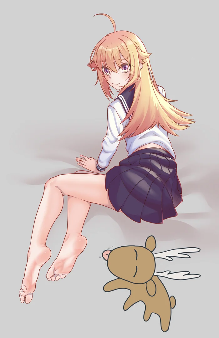 Feather pen - Anime, Anime art, Shikanoko Nokonoko Koshitantan, Foot fetish, Elk, Koshi Torako