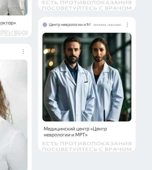 Advertisements through Yandex.Business look something like this) - Marketing, Advertising, The gods of marketing, Creative advertising, Creative, Freelance, Neural network art