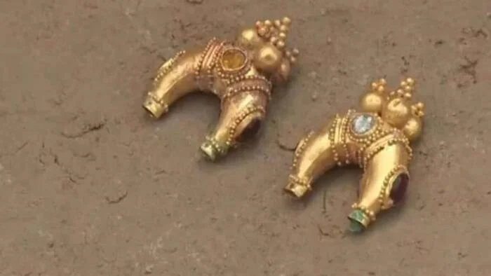 Thousand-year-old treasures found in an ancient mound in southern Kazakhstan - Kazakhstan, Ancient artifacts, Archeology, Antiquity, Excavations, Mound, Archaeological finds, Antiquity, Telegram (link), Longpost