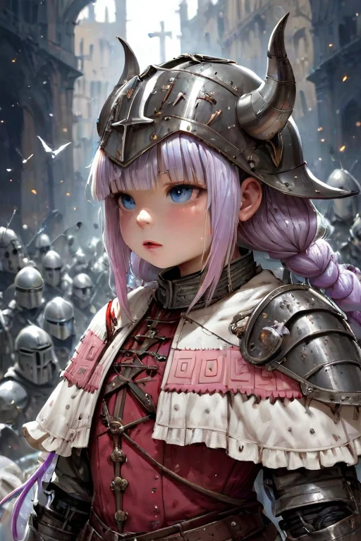 Part 25 Kanna warrior - My, Anime, Neural network art, Images, Artificial Intelligence, 2024, Longpost